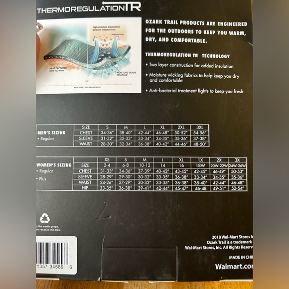 2 NIB Ozark Trail Women's Wool Blend Baselayer Crew retal $50 small - Picture 8 of 9